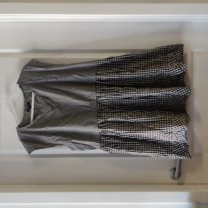 EUC Madewell Black and White Gingham Check Dress, Size XXL